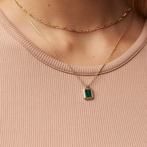 Beautiful emerald green necklace from Ana Luisa